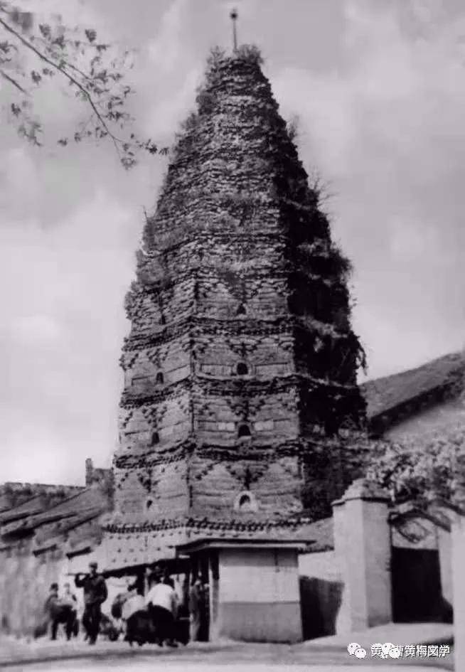 黄梅高塔寺塔历史照片